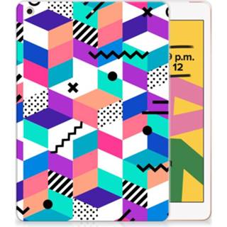 👉 Houten blok Apple iPad 10.2 (2019) Back Cover Blokken Kleurrijk 8720091653948
