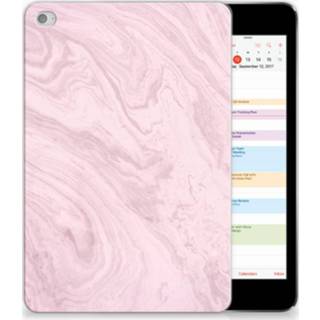 👉 Roze Apple iPad Mini 4 | 5 (2019) Tablet Back Cover Marble Pink 8720091159570