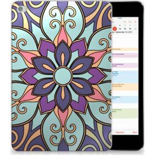 👉 Siliconen hoesje purper Apple iPad Mini 4 | 5 (2019) Purple Flower 8720091218499
