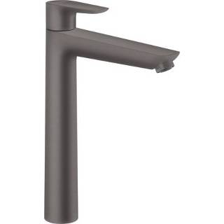 👉 Wastafelkraan zwart Hansgrohe Talis E met clickwaste brushed black chrome 4059625229538