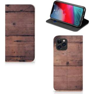 👉 Portemonnee Apple iPhone 11 Pro Book Wallet Case Old Wood 8720091401020