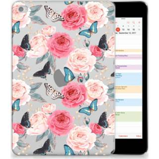 👉 Apple iPad Mini 4 | Mini 5 (2019) Siliconen Hoesje Butterfly Roses