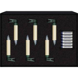 👉 Kerstboomverlichting wit Lumix 75532 Draadloze Binnen/buiten werkt op batterijen 6 LED Warm-wit 4011972755320