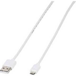 👉 Wit Vivanco USB 2.0 Aansluitkabel [1x USB-A stekker - 1x Micro-USB B stekker] 1 m 4008928394511