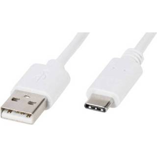 👉 Wit Vivanco USB 2.0 Aansluitkabel [1x USB-A stekker - 1x USB-C stekker] 1 m 4008928394528