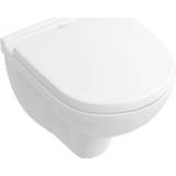 Hangend toilet wit keramiek unisex Villeroy & Boch O.novo CombiPack diepspoel CeramicPlus Directflush compact inclusief toiletzitting met softclose en quickrelease, 4051202555795