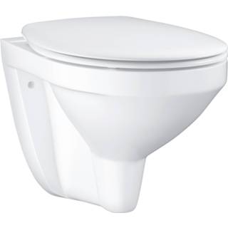 👉 Hangend toilet wit keramiek Grohe BAU met zitting 39497000 4005176450068
