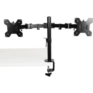 👉 Monitor zwart arm - Dual monitorarm Universele beugel voor 2 scherme