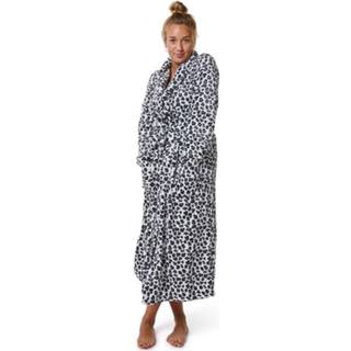 👉 Badjas wit grijze panter dames-l/xl 8719325309348 8719325309355