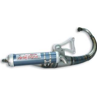 👉 Uitlaat blauw active graffiti sco Piaggio 2t blank/blauw Malossi 3215167
