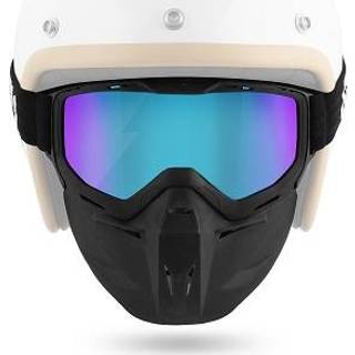 👉 Helm active Masker + Goggle no-end olie kleurig vizier