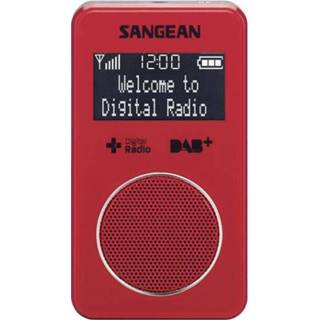 👉 Rood Sangean DPR-34+ DAB+ Taschenradio Herlaadbaar 4711317991979