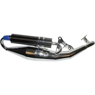 👉 Uitlaat chroom carbon active compleet rev. kat lc/sr2000 chroom/carbon DMP