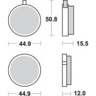 👉 Active Remblokset rond Yamaha FS1 Rd-m voor SBS 500hf