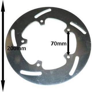 👉 Remschijf roestvrijstalen active nrg mc3 200mm roestvrijstaal achter Moto-master