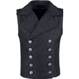 👉 Vest zwart Gothicana by EMP Baroque Gilet 4031417681939