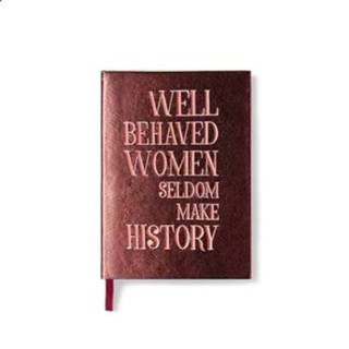 👉 Notitieboek rood vrouwen Bien Moves Rebel Red Collection Notitieboekje Well Behaved Women 8719992811632