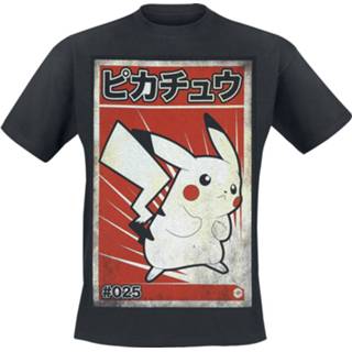 👉 Poster zwart T-Shirt Pokémon Pikachu - 8718526089349