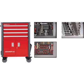 👉 Gereedschapset rood Gedore RED R22041004 3301689 Gereedschapsset 4060833016896