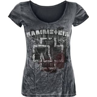 👉 Shirt T-Shirt meisjes grijs Rammstein In Ketten Girls donkergrijs 4060587530815