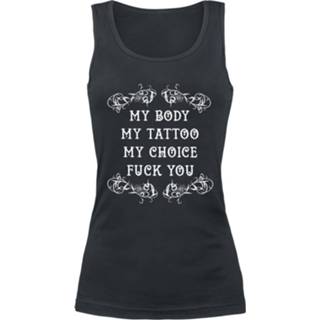 👉 Tattoo m zwart top l vrouwen Mouw Mouwloos meisjes My Body - Choice 4060587575267 4060587575250 4060587575243 4060587575274 4060587575281