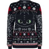 👉 Gebreide trui zwart christmas jumper How To Train Your Dragon Toothless 4044583683379