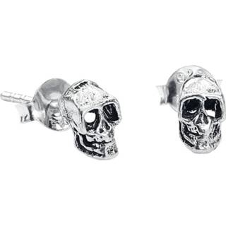 👉 Oorsteker zilverkleurig oorbellenset EtNox Totenkopf Oorstekers 4251189264691