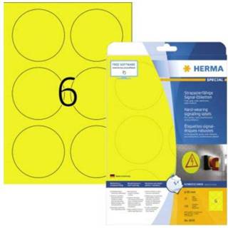 👉 Etiket geel polyester Herma 8035 Etiketten (A4) 85 x mm folie 150 stuks Extra sterk hechtend Folie-etiketten 4008705080354