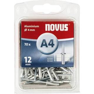 Blindklinknagel aluminium Novus 053645 (� x l) 4 mm 12 70 stuks 4009729053645