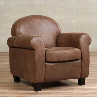 👉 Leren fauteuil leer bruin bruine roommate, leer, stoel 8719128961576