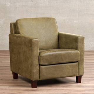 👉 Leren fauteuil leer groen olijfgroen olijfgroene smart, leer, stoel 8719128961354