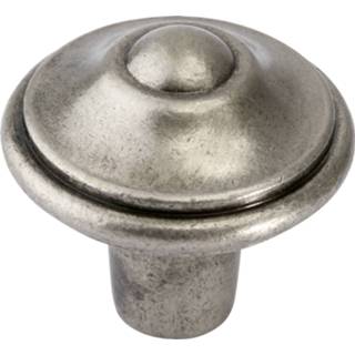 👉 Decomode knop Somme oud zilver 31mm 2st.