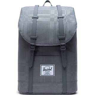 👉 Rugzak Quiet Shade Plaid polyester retreat grijs Herschel 828432339518