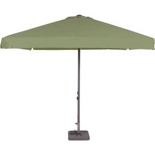 👉 Parasol donkergroen Quito 350x350cm (Sage green) 8713229074807