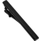 Stropdasclip zwart Matte gladde stropdas clip gesp (zwart)