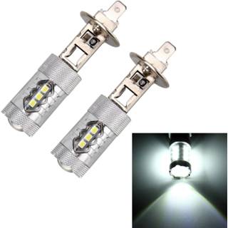 👉 Mistlamp wit 2 STKS H1 DC 12 V 5 W 250LM Auto Mistlampen met 16 SMD-2835 Led-lampen (Wit Licht)