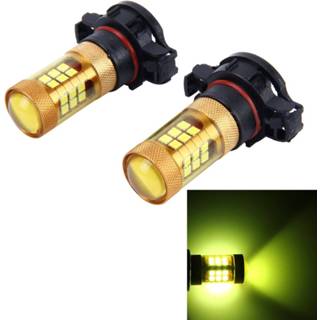 👉 Mistlamp goud 2 STKS H16 10W 1000 LM Auto Mistlampen met 28 SMD-3030 LED-lampen, DC 12V (Gold Light)