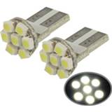 👉 Wit T10 White 7 LED 3528 SMD Autosignaallamp (paar)