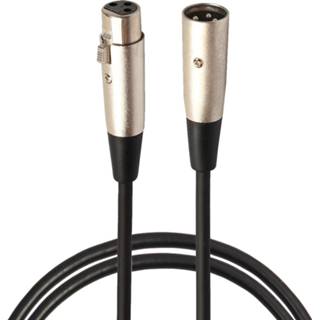 👉 Microfoon 1 m 3-pins XLR male naar female MIC afgeschermde kabel audiokabel