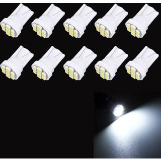 👉 Gloeilamp wit 10 STKS T10 8 LED autosignaal (wit licht)