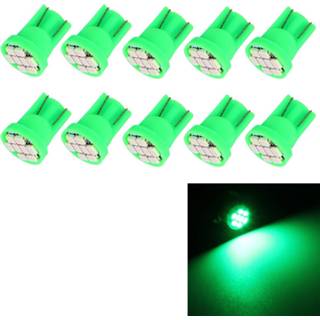 👉 Gloeilamp groen 10 STKS T10 8 LED Auto Signaal (Groen Licht)