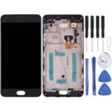 👉 Digitizer zwart Meizu M3 Note / Meilan 3 (China-versie) LCD-scherm en volledige montage met frame (zwart)