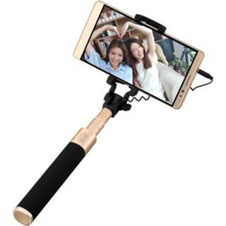 👉 Selfiestick zwart goud LG Originele Huawei Live-uitzending Selfie Stick Monopod Uitschuifbare handheld houder met draadbediening (zwart + goud), voor iPhone, Samsung, HTC, LG, Sony, Huawei, Lenovo, Xiaomi en andere smartphones
