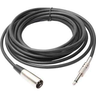 👉 Microfoon 3 m XLR 3-pins Male naar 1/4 inch (6.35 mm) mono afgeschermde audiokabel