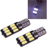 👉 2 STKS T10 2.5W 100LM Wit licht 6 LED 5730 SMD CANBUS Autosignaallamp