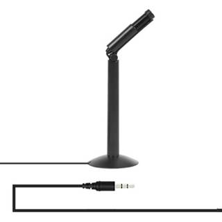 👉 Microfoon zwart Yanmai SF-950 120 graden rotatie kop 3,5 mm jack studio stereo opname microfoon, kabellengte: 1.3m, compatibel met pc en Mac voor live uitzending, KTV, etc. (zwart)