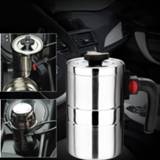 👉 Waterkoker RVS DC 12 V Auto Verwarmde Mok Verwarming Cup met Oplader Sigarettenaansteker voor Auto, capaciteit: 500 ML