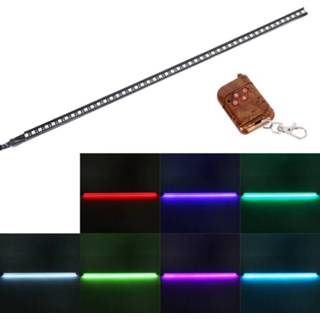 👉 Afstandsbediening mannen 56cm RGB 48 LED 5050 SMD auto Knight Rider striplamp met afstandsbediening, 26 manieren van scannen