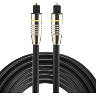 👉 Audiokabel metalen mannen 3m OD6.0mm vernikkelde kop Toslink mannelijk naar digitale optische