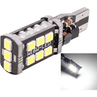 Witte SMD 2 STKS T15 3 W LED 300LM 2835 Auto Mistachterlicht / Backup Light voor Voertuigen, DC 12V